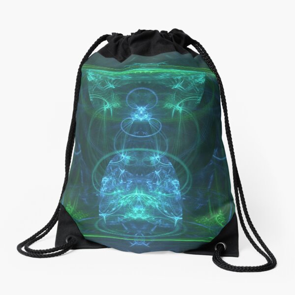 Dress of Fertility | Original Fractal Art Drawstring Bag