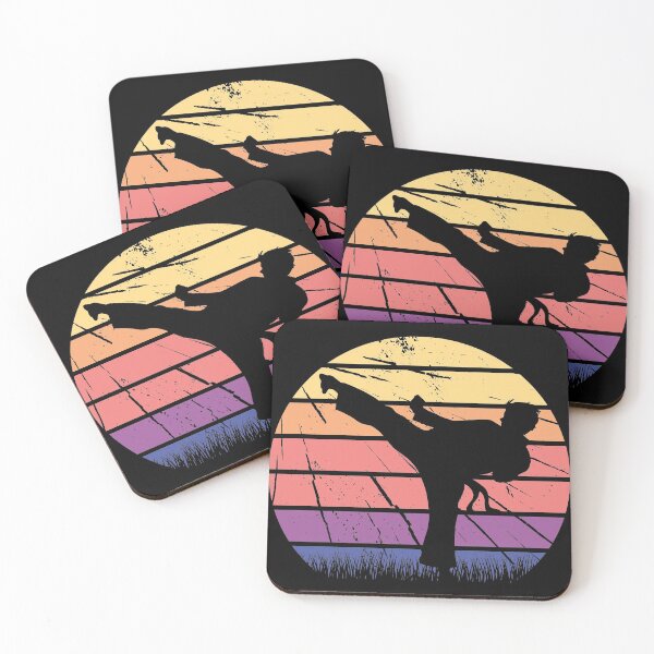 Item preview, Side Kick Martial Art Retro 1970's Design Sunset designed and sold by kenix73.