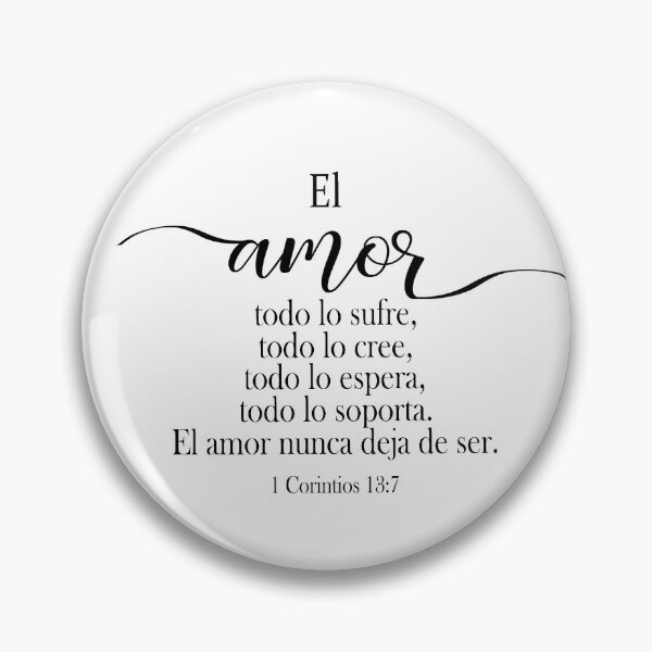 Item preview, El amor todo lo sufre, 1 corintios 13 versículo bíblico español, designed and sold by Aryam Quotes.