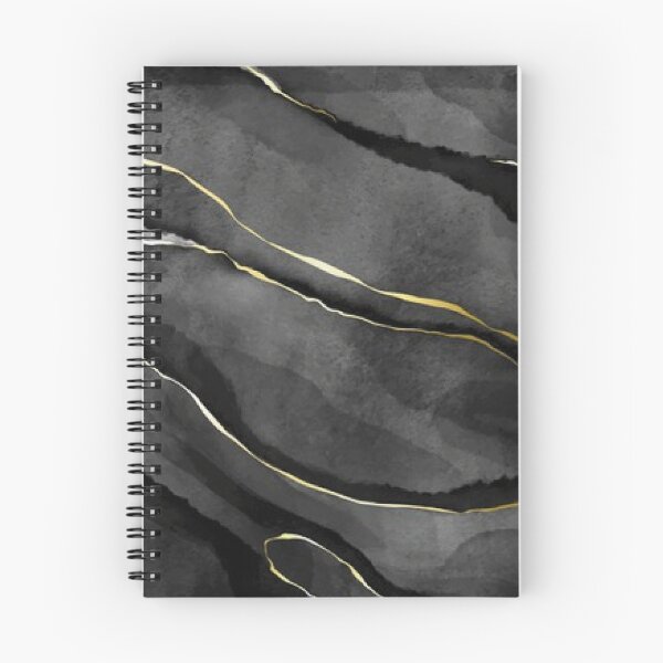 Item preview, Black Watercolor Stone With Golden Veins designed and sold by Ristinga.