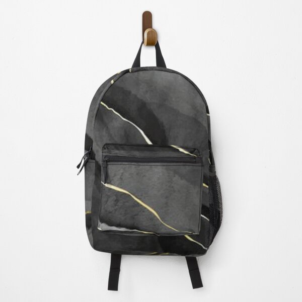 Item preview, Black Watercolor Stone With Golden Veins designed and sold by Ristinga.