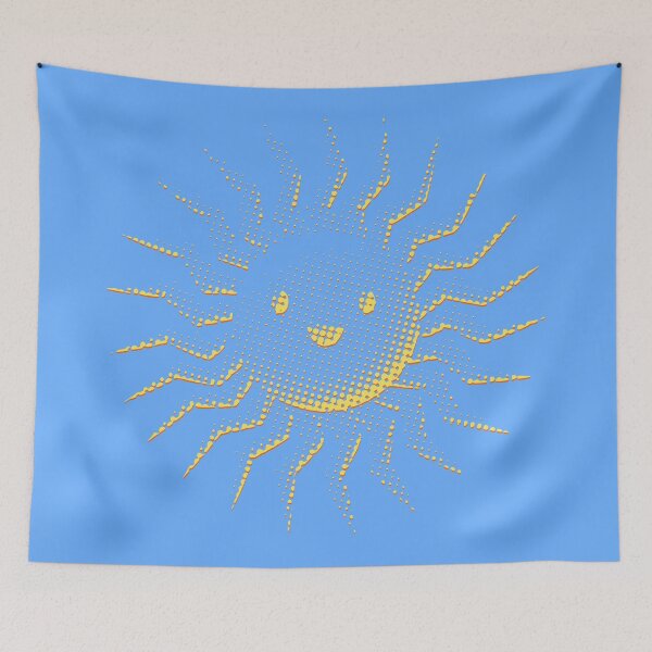 Item preview, Cartoon Smiling Sun Face designed and sold by Almdrs.