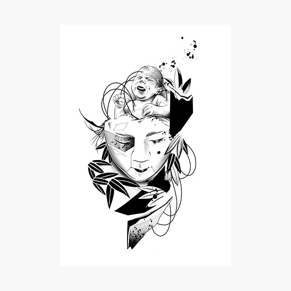 Android Geisha III Photographic Print