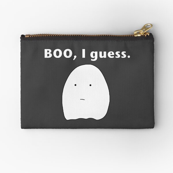 Sad Ghost Zipper Pouch