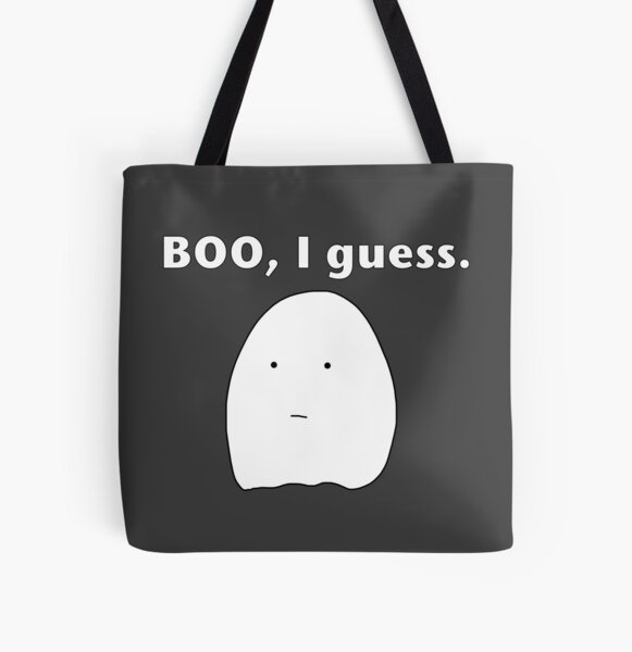 Sad Ghost All Over Print Tote Bag