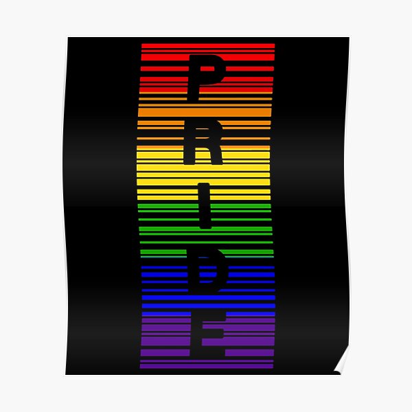Pride Gay Lesbian Barcode Lgbtq Gay Pride Poster For Sale By Waiwai1996 Redbubble 0136