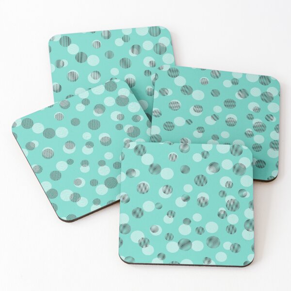 Item preview, Polka Dots Circle Pattern in Green and Black Design 587 designed and sold by Artnigel.