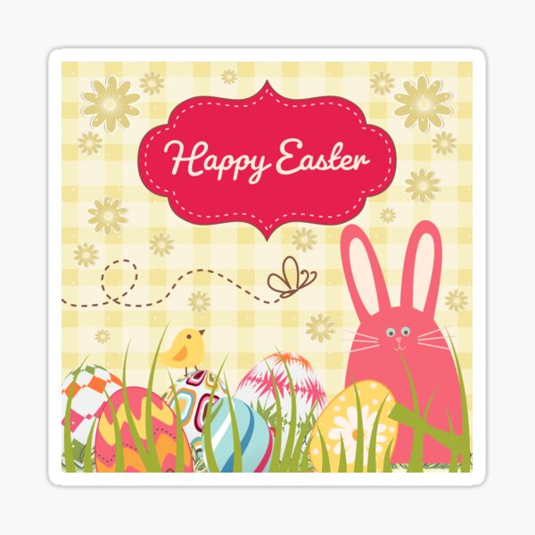 Happy Easter Christian Easter 2021 Sticker