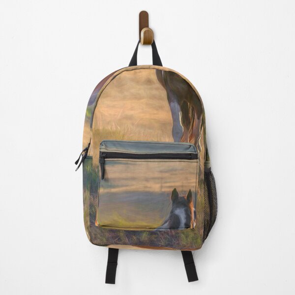 Item preview, Three Horses in Montana at sunrise designed and sold by BerryvineImage.