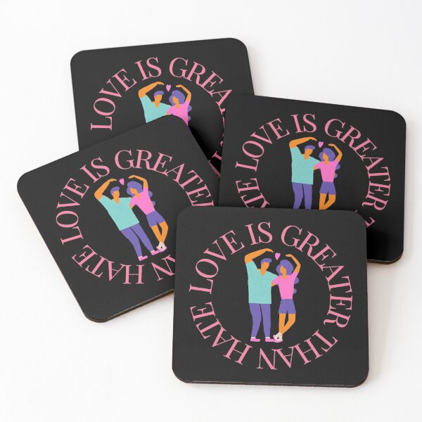 Item preview, LOVE IS GREATER THAN HATE Design designed and sold by LevelUpMerch.