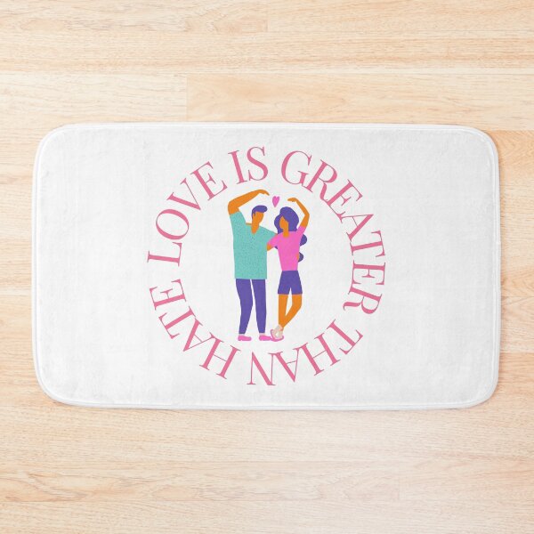 Item preview, LOVE IS GREATER THAN HATE Design designed and sold by LevelUpMerch.