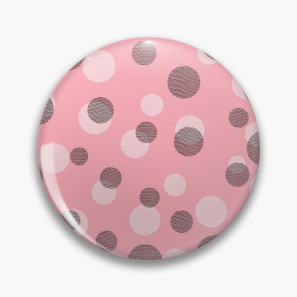 Item preview, Polka Dots Circle Pattern in Pink White and Black Design 589 designed and sold by Artnigel.