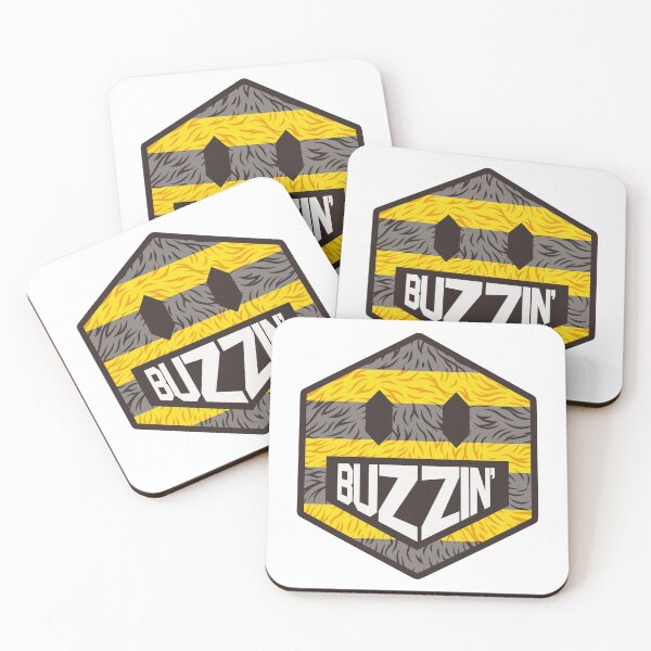 Item preview, That's BUZZIN'! Mancunian Buzzing hexagon emoji Manchester Bee designed and sold by jimmy-digital.