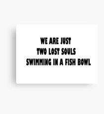 Pink Floyd Lyrics T-Shirt Canvas Print