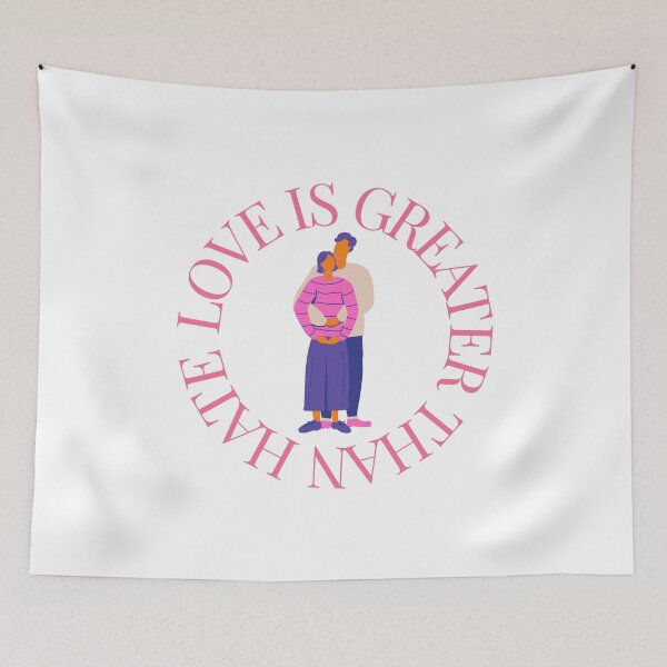 Item preview, LOVE IS GREATER THAN HATE Design designed and sold by LevelUpMerch.