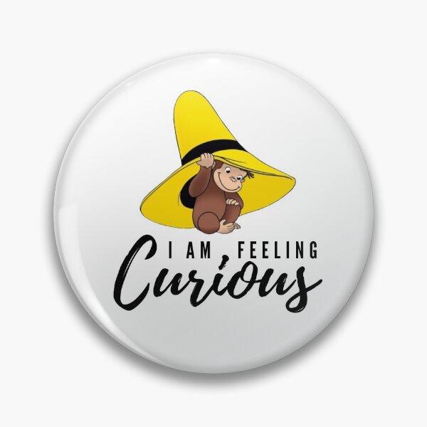 Item preview, Cute brown curious monkey with yellow hat cartoon for kids / I am feeling curious designed and sold by portrait4you.