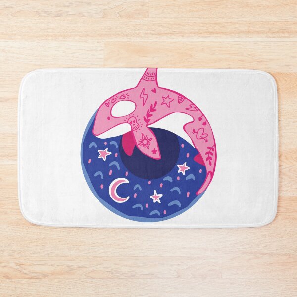 Item preview, Pink Graffiti Orca Whale designed and sold by VivtheFish.