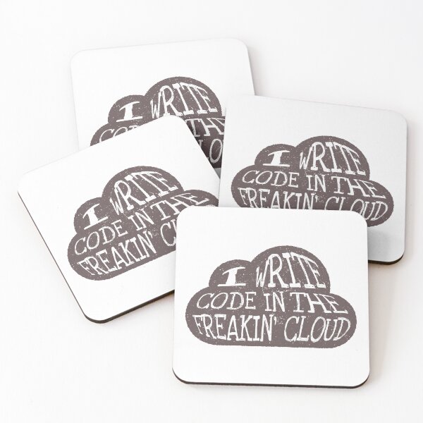 Item preview, I Write Code in the Freakin' Cloud (Gray Ink) designed and sold by Tech-e-Tees.