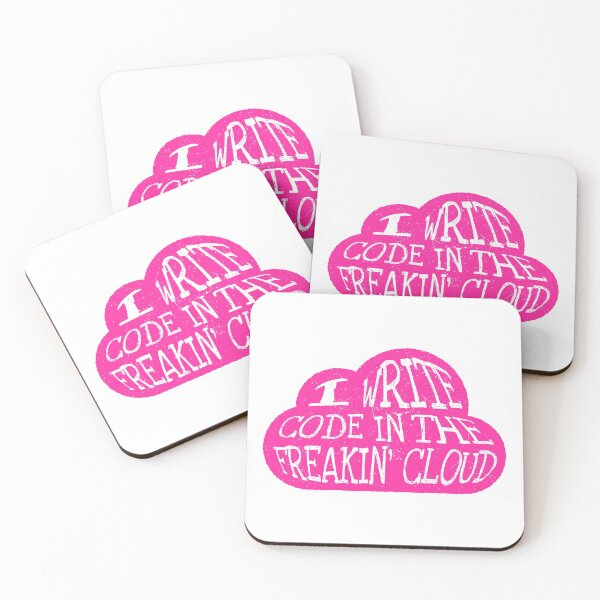 Item preview, I Write Code in the Freakin' Cloud (Pink Ink) designed and sold by Tech-e-Tees.