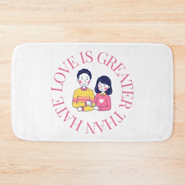 Item preview, LOVE IS GREATER THAN HATE Design designed and sold by LevelUpMerch.