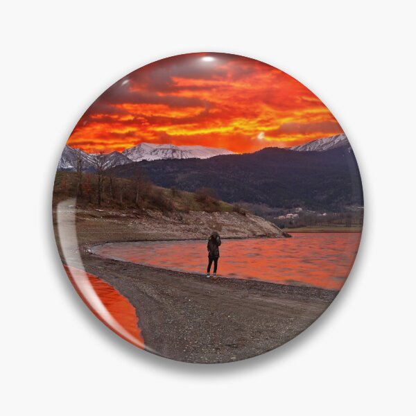 Item preview, Fire in the sky - Lake Plastiras designed and sold by Hercules Milas.