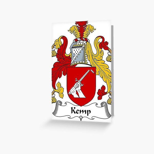 "Kemp Coat of Arms / Kemp Family Crest" Greeting Card by ...