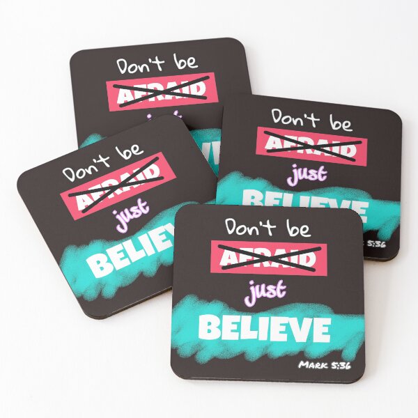 Item preview, don't be afraid just believe designed and sold by WORDtoARTwork.