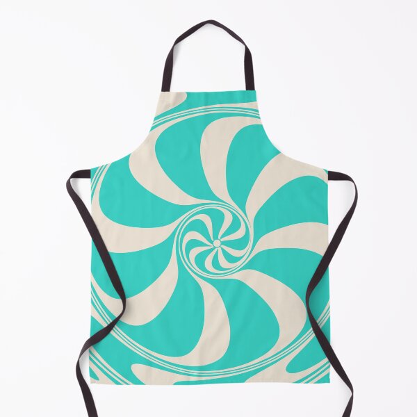 Item preview, Turquoise Peppermint Candy Swirl Abstract Design designed and sold by patternsoup.