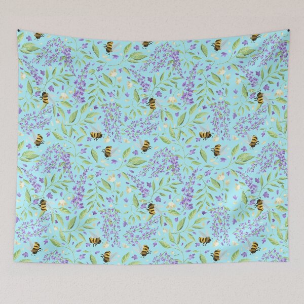 Item preview, Bees and Wisteria designed and sold by EnchantedStudio.