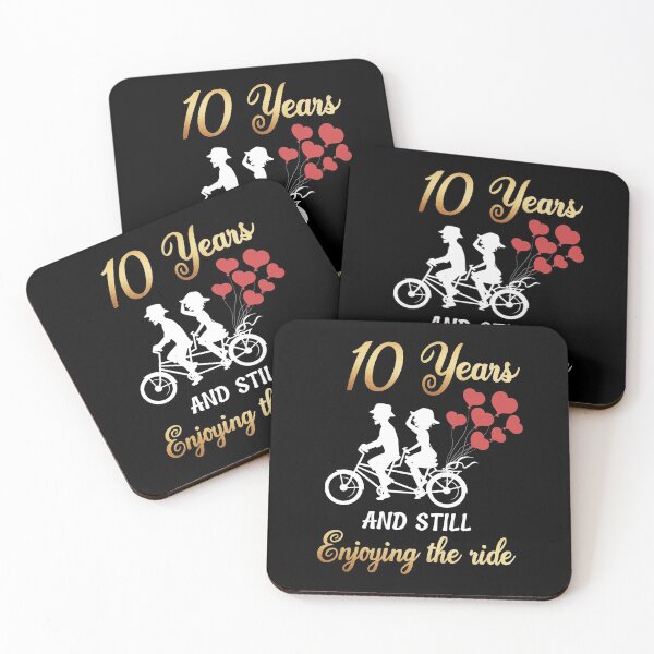 Item preview, 10 Years And Still Enjoying Ride - 10th Anniversary designed and sold by silverhexagon.