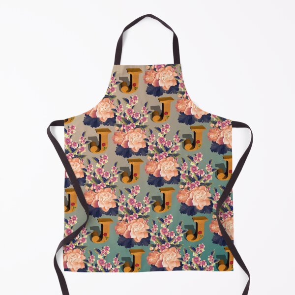 Item preview, Pattern of Floral and Letter J designed and sold by MoSaid.