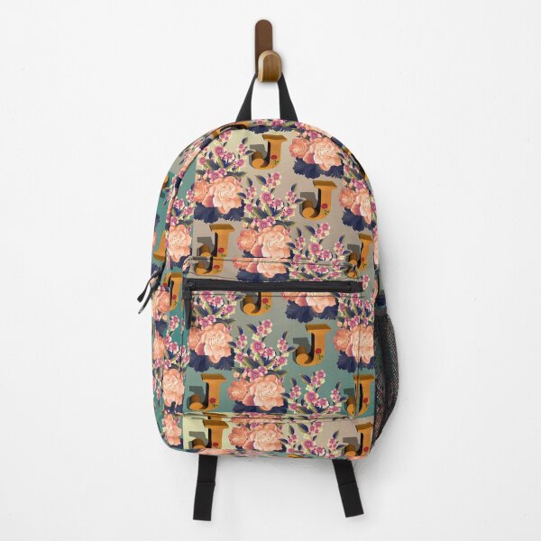 Item preview, Pattern of Floral and Letter J designed and sold by MoSaid.
