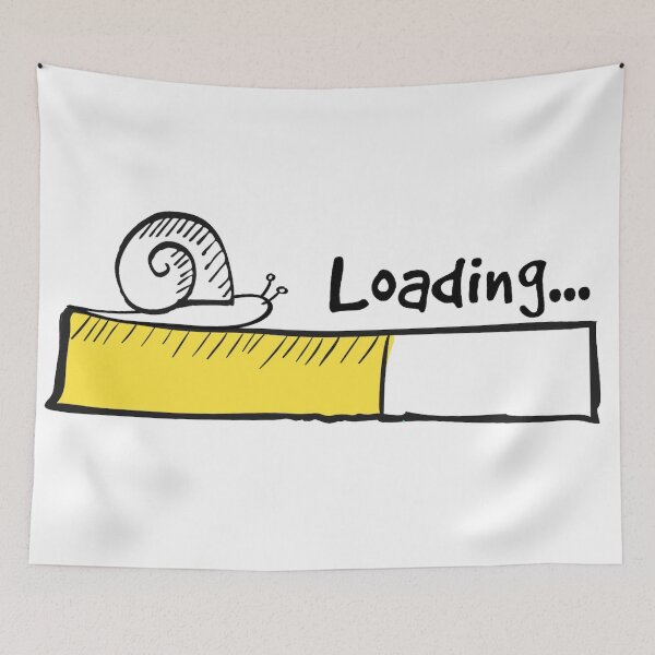 Item preview, Loading sign with snail.  designed and sold by Ayoosha.