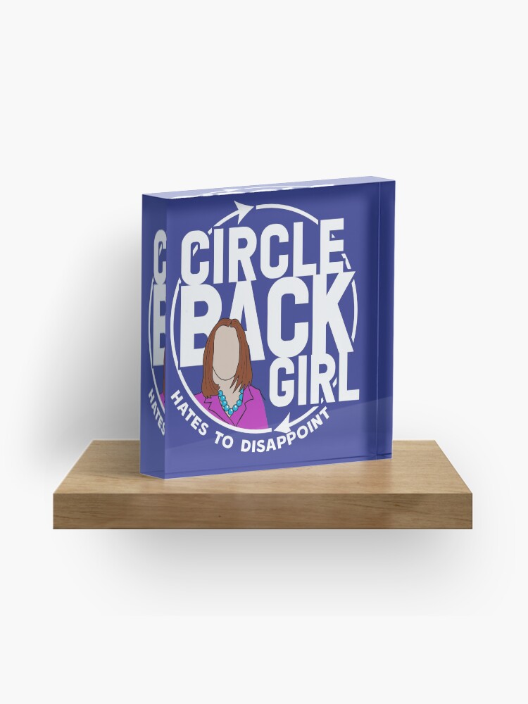 Thumbnail 1 of 5, Acrylic Block, Circle Back White House Girl WTFBrahh designed and sold by WTFBrahh.