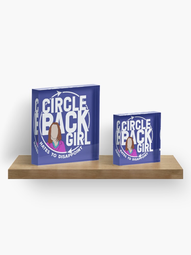 Thumbnail 4 of 5, Acrylic Block, Circle Back White House Girl WTFBrahh designed and sold by WTFBrahh.