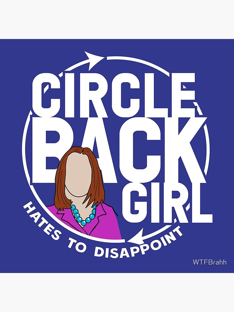 Thumbnail 5 of 5, Acrylic Block, Circle Back White House Girl WTFBrahh designed and sold by WTFBrahh.