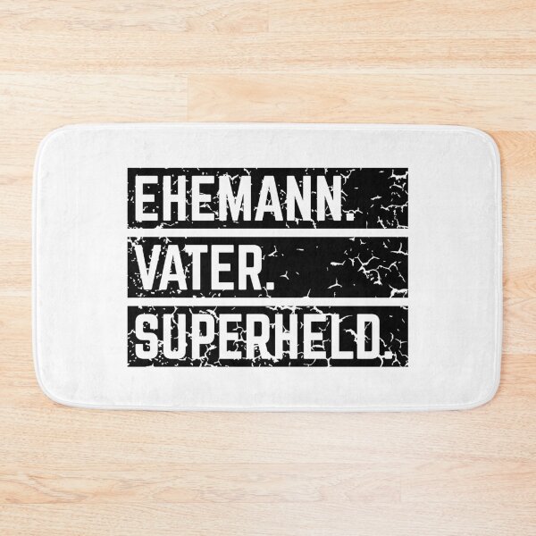 Artikelvorschau, Ehemann Vater Superheld (Super Papa / Superpapa / Black) entworfen und verkauft von MrFaulbaum.