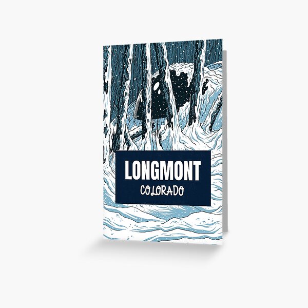 Longmont Colorado Frozen UFO in Forest Greeting Card