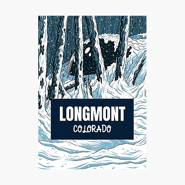 Longmont Colorado Frozen UFO in Forest Photographic Print