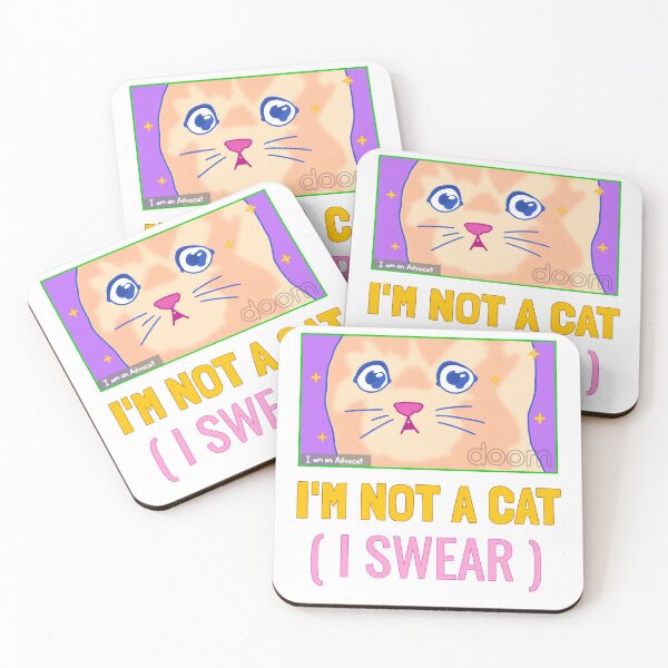 Item preview, i am not a cat i swear designed and sold by max-art-lvl.
