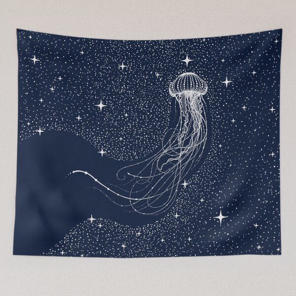Item preview, starry jellyfish designed and sold by AlirizaCAKIR.