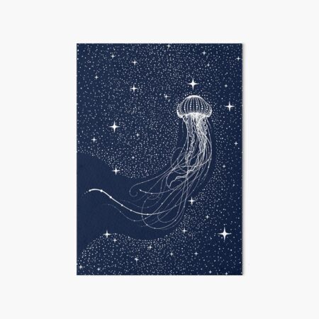 starry jellyfish Art Board Print
