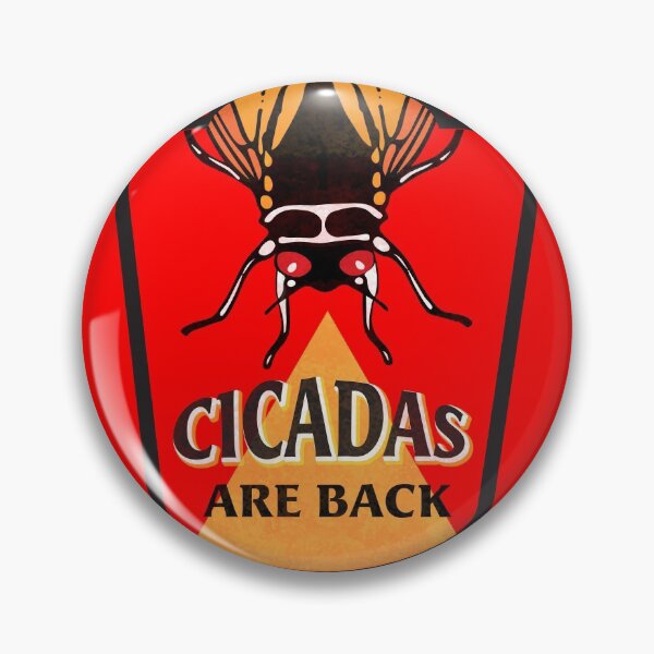 Item preview, Cicadas are Back Retro Magicicada designed and sold by AntiqueImages.