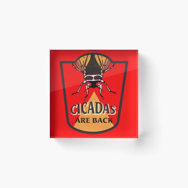 Item preview, Cicadas are Back Retro Magicicada designed and sold by AntiqueImages.