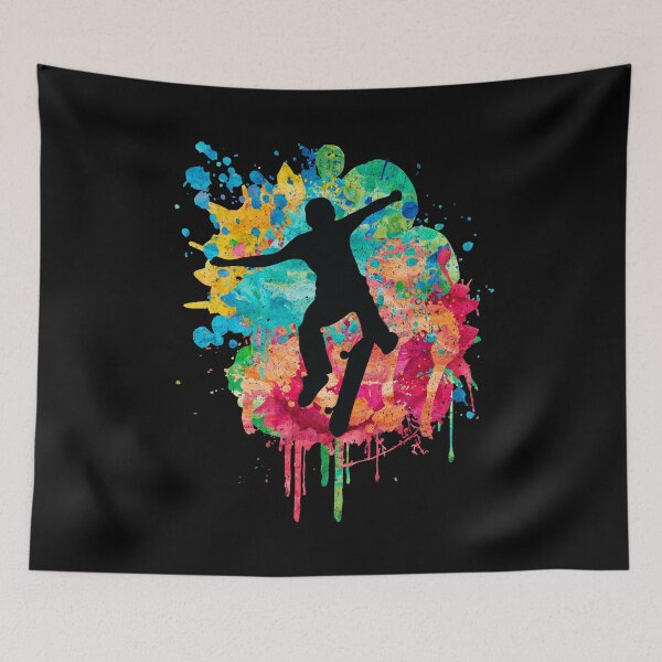 Item preview, Skater skateboarding PopArt designed and sold by cappu1.