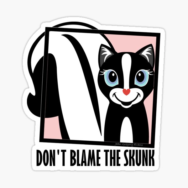 Cartoon Skunk 10 x 14 PetKa Signs and Graphics PKAS-0071-NP_I Love My Skunk Plastic Sign