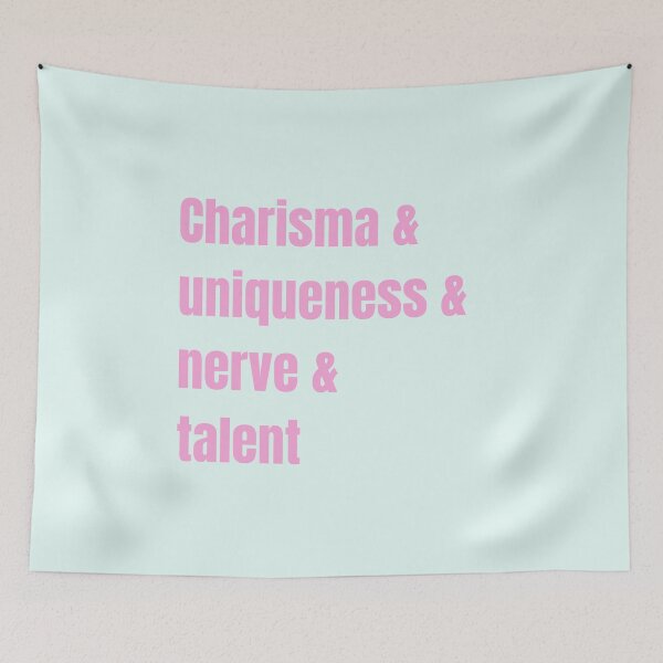 Item preview, Copy of Charisma Uniqueness Nerve and Talent - pink designed and sold by piastrelli.