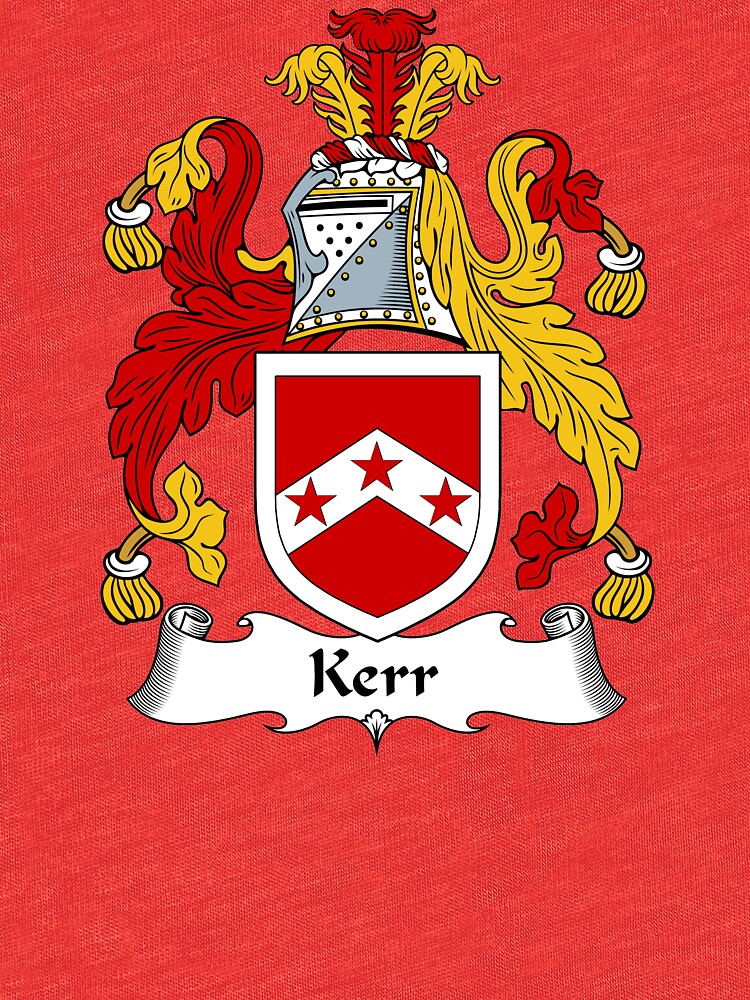 "Kerr Coat of Arms / Kerr Family Crest" T-shirt by ScotlandForever