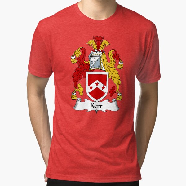 "Kerr Coat of Arms / Kerr Family Crest" T-shirt by ScotlandForever