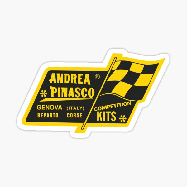 Andrea Pinasco Vespa Competition Kits Logo  Sticker